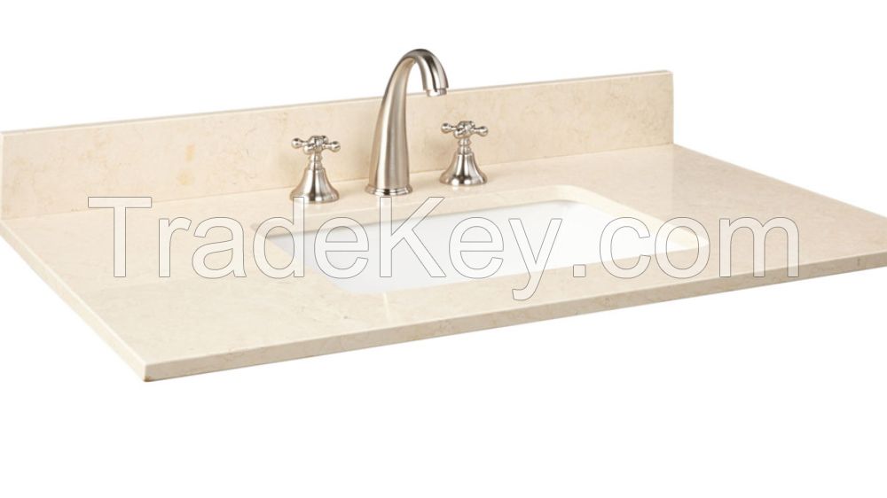 Carrara White Marble Natural Stone Vanity Countertop Table Top Bathroom Countertop Marble vanity top