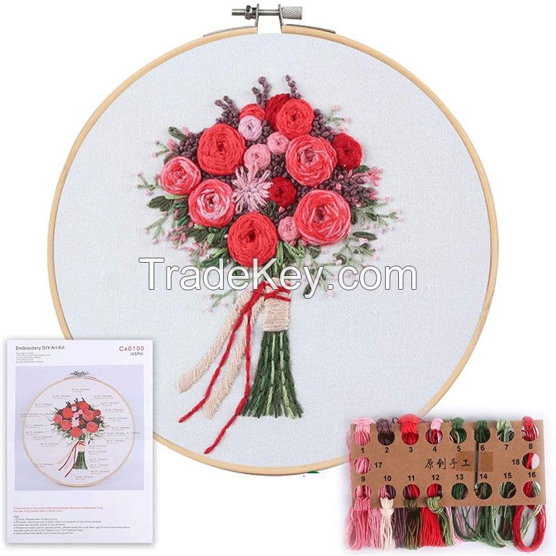 embroidery cross stitch needle work kit