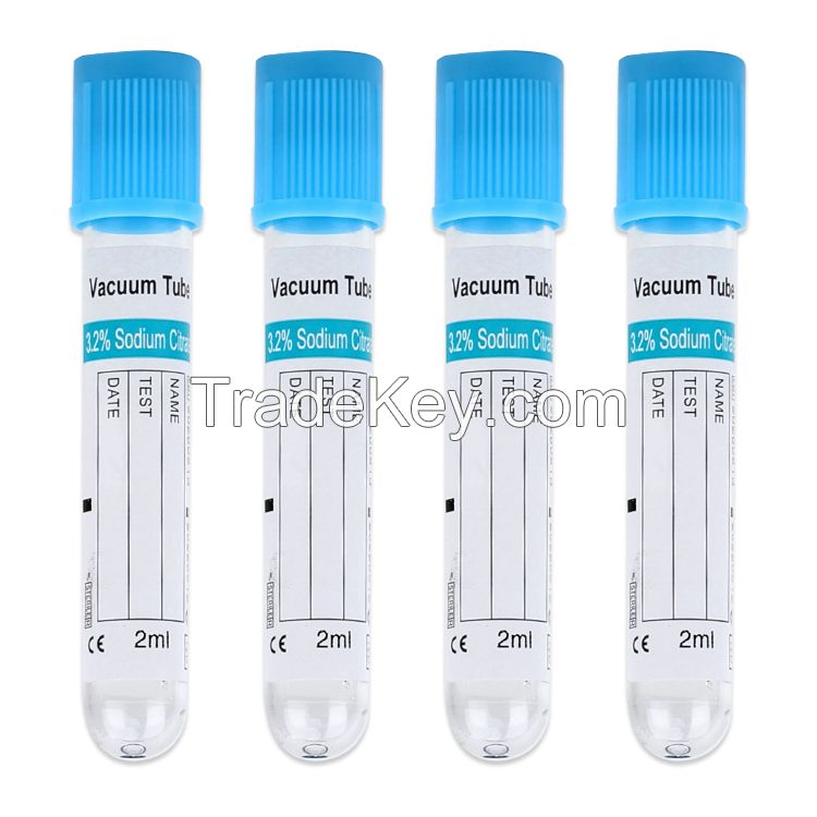 Plastic Tube Vacuum Blood Collection Sodium Citrate  medical products factory