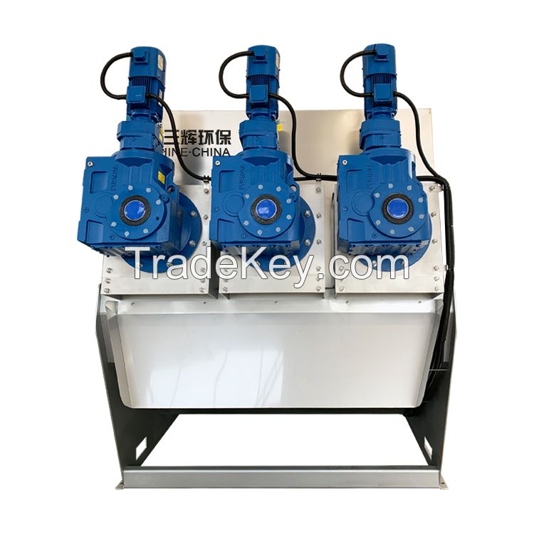 High efficiency automatic filter dehydrator sludge dewatering machine screw press or crude oil sludge