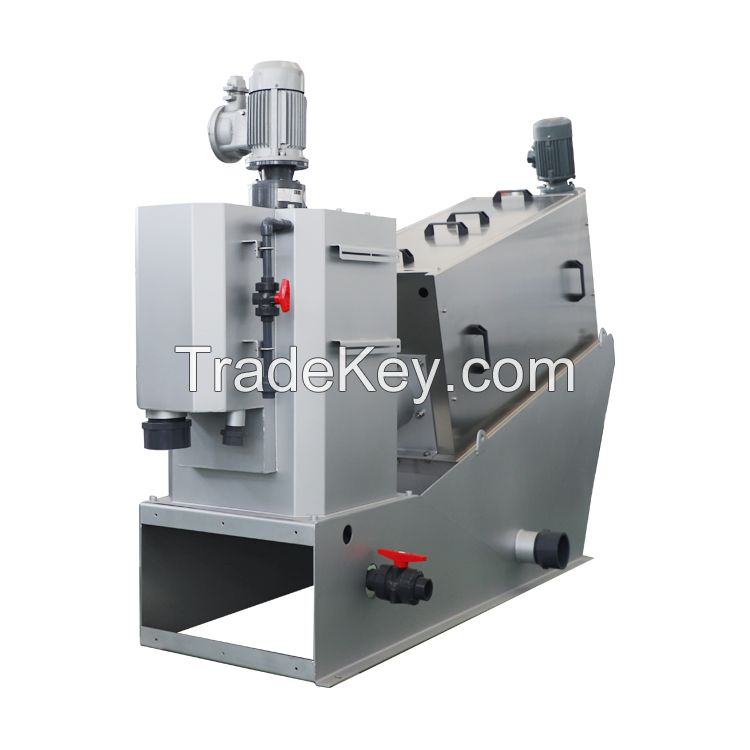 Slurry and Compact Sludge Dewatering Machine Screw Press for Waste Treatment