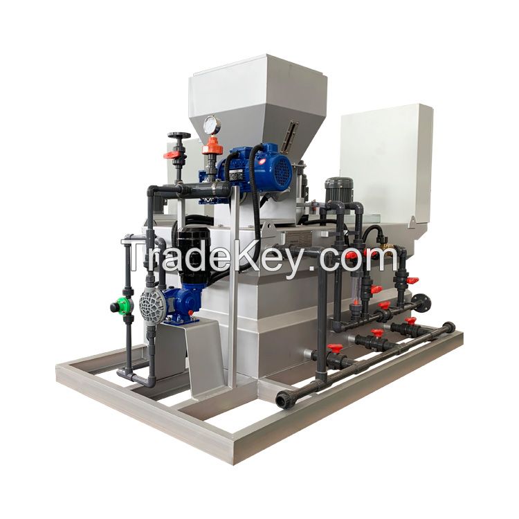 Multi functional powder flocculants preparation equipment automatic dosing system chemical dosing system for sludge dewatering