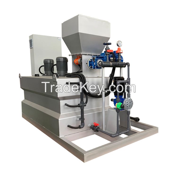 Multi functional powder flocculants preparation equipment automatic dosing system chemical dosing system for sludge dewatering