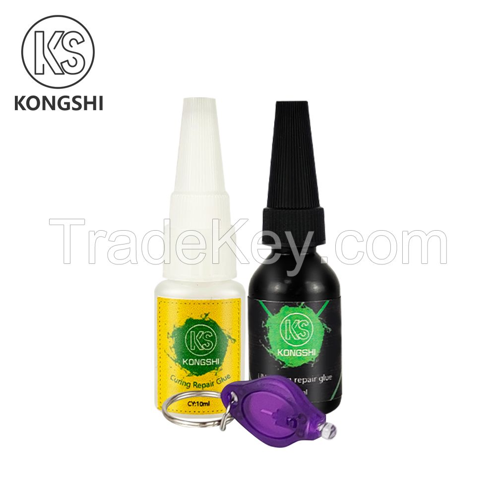 hot sales high quality UV Glue Strong Metal Crystal Glass Wood Ceramic Transparent glue and universal quick drying glue set