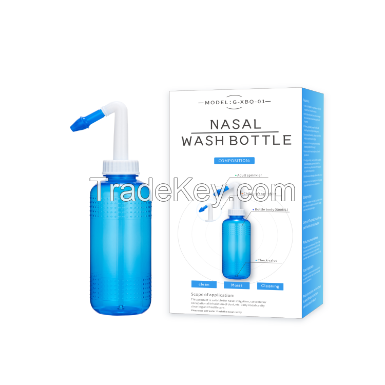 Nasal irrigator, nasal wash, nasal wash pot, 500ml nasal wash bottle w