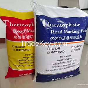 Thermoplastic road marking paint