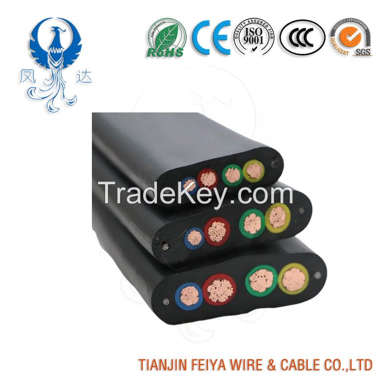 Feiya Factory Direct Sales Movable Type Flat Cables Yvvb Yffb Yeeb Yggb Yvfb
