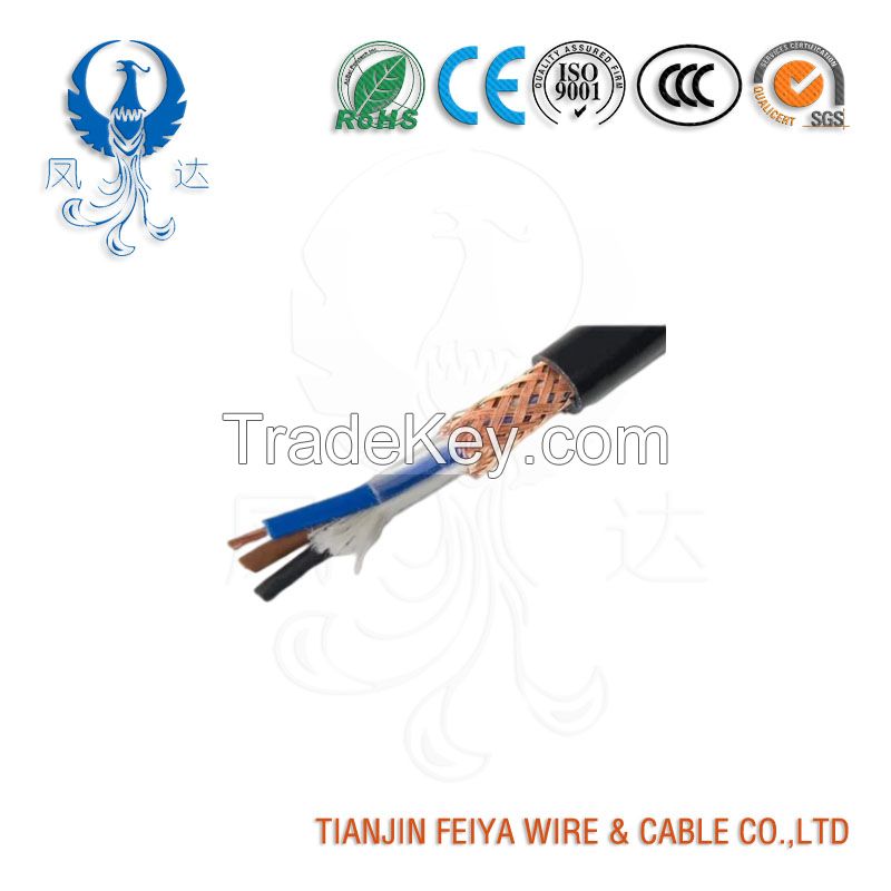 H05VVC4V5-K PVC Control Cable with Copper Braiding, Oil Resistant