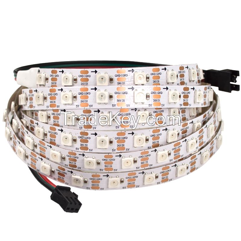 Hot sales widely used LC8812B 5050RGB LED light strip 60 LED with IC built-in and beautiful colors