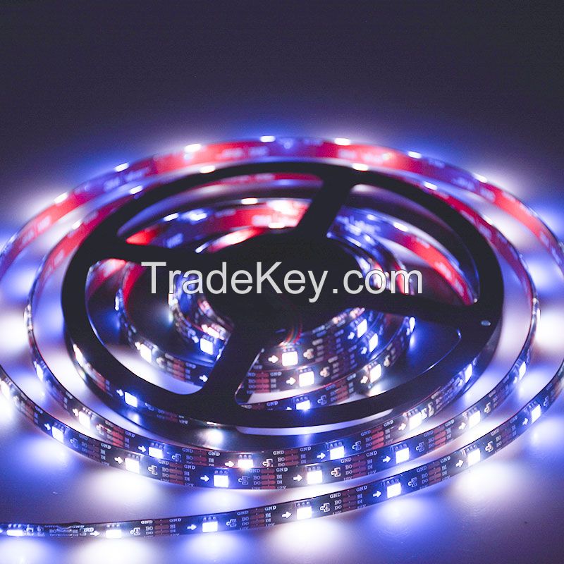 Hot sales widely used LC8808B 5050RGB LED light strip 30 LED with IC built-in and beautiful colors