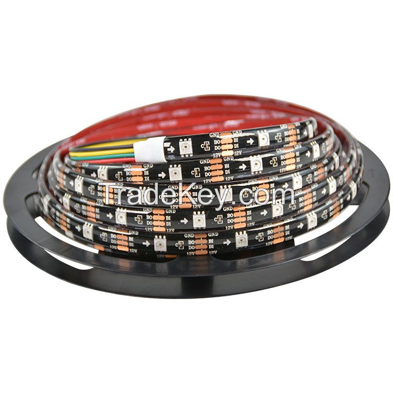 Hot sales widely used LC8808B 5050RGB LED light strip 30 LED with IC built-in and beautiful colors