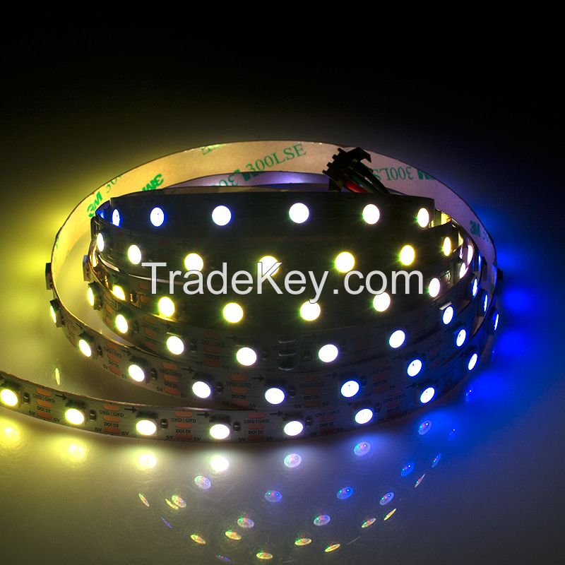 Amazon hot selling 60 led with IC8812B built-in and dream color for decoration 5050RGB led strip lights