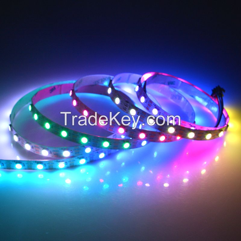 Amazon hot selling 60 led with IC8812B built-in and dream color for decoration 5050RGB led strip lights