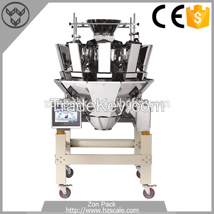 Multi function Multihead Weigher Pet Food Grain Peanut Dry Fruits Zipper Pouch Bag Rotary Packaging Machine