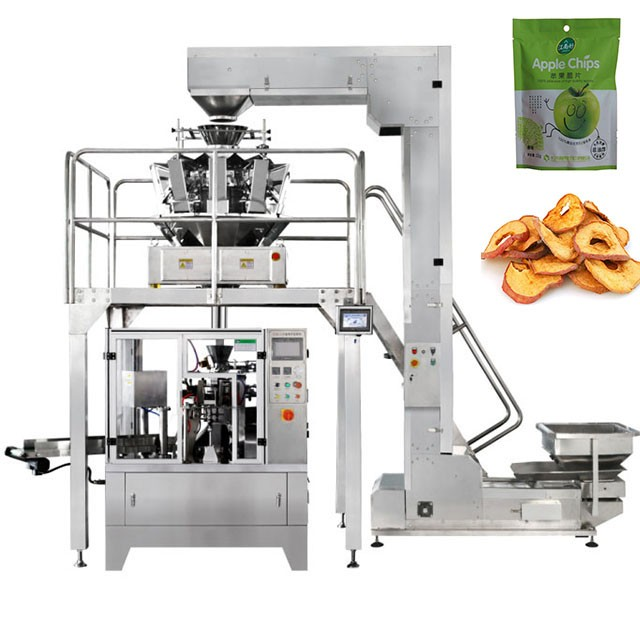 Automatic Ziplock Zipper bag Stand up Pouch Bag Multihead Weigher Filling and Sealing Packing Machine