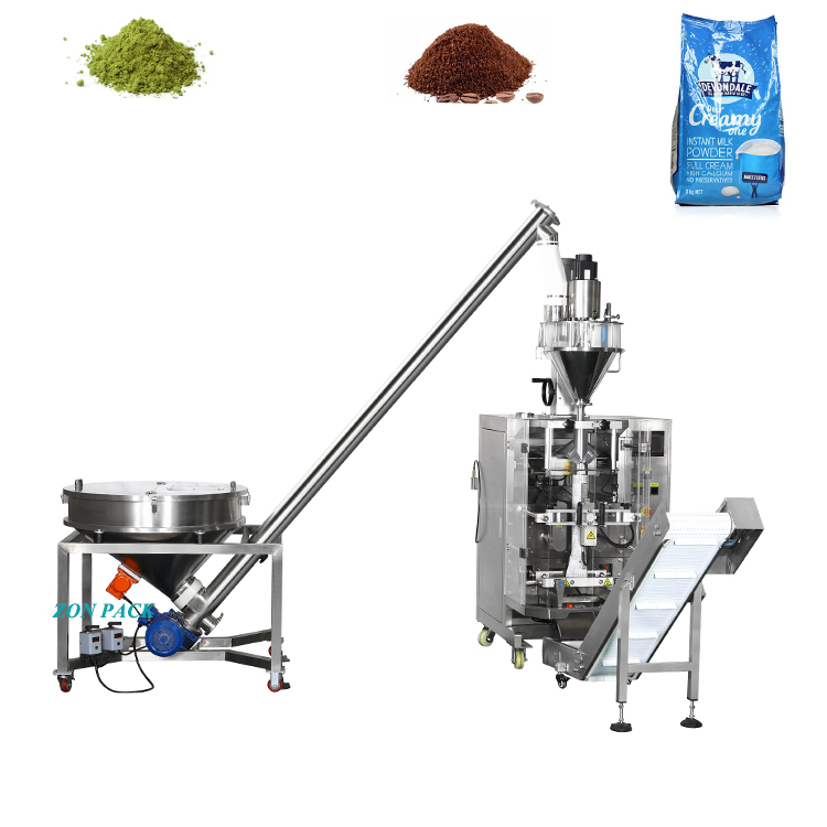 Automatic 100g 1kg Spices Coffee Powder Wheat Flour Weighing Filling Packing Machine