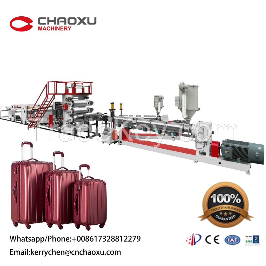 CHAOXU Plastic Sheet Extruder Machine for Luggage
