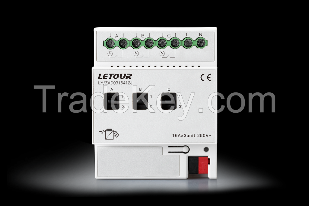 Zigbee 3-fold switch actuator with current detection