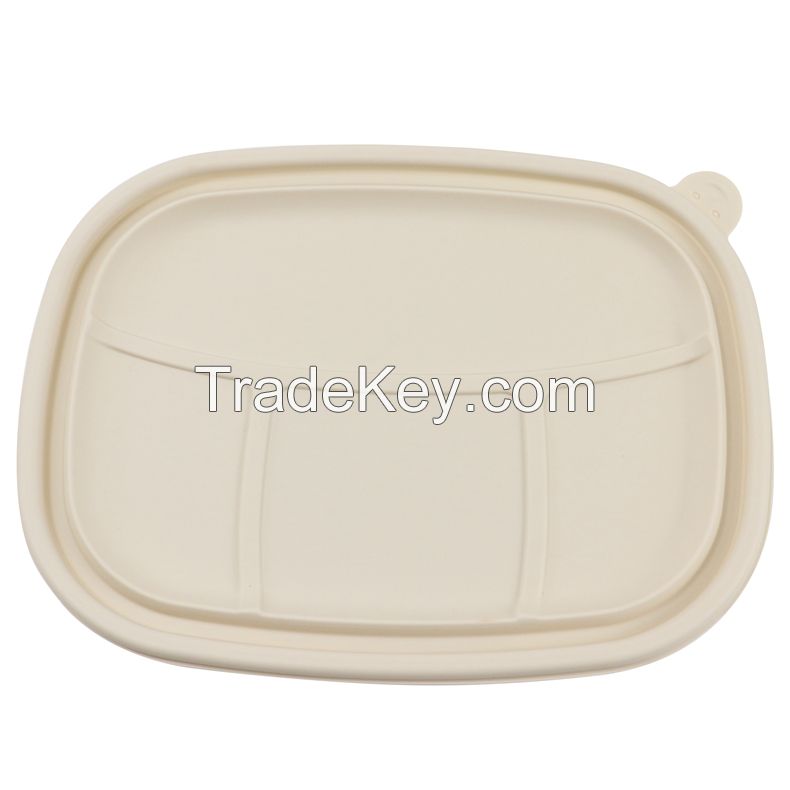 eco friendly  Lunch Boxes  Disposable biodegradable food packing corn strach biodegradable food container