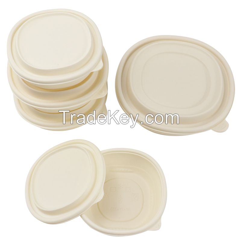 eco friendly biodegradable disposable cornstarch corn starch takeaway bento lunch box food container