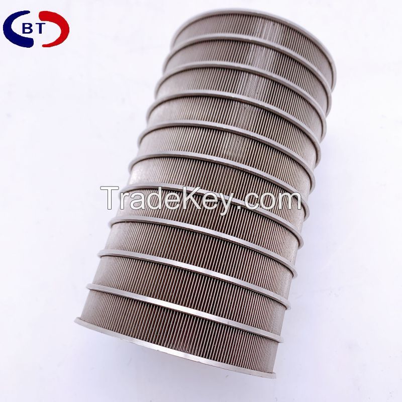 Steinless steel wedge wire cylinder for filter