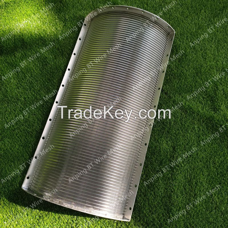BTOSLOT pressure curved sieve wedge wire screen for Sludge dewatering