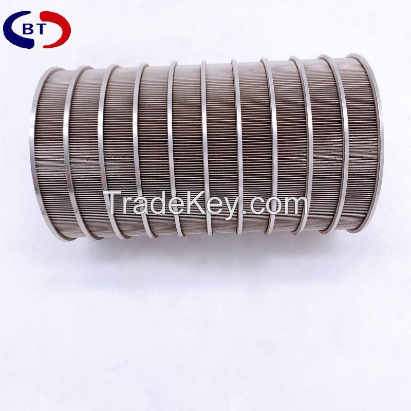 Steinless steel wedge wire cylinder for filter 