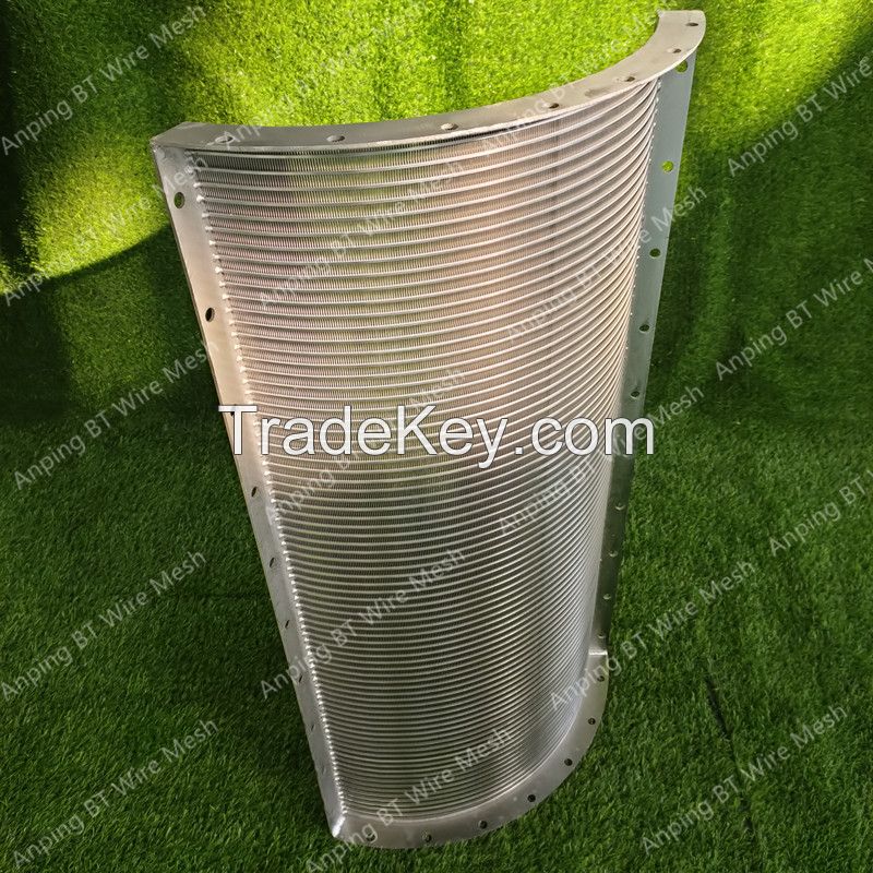 Factory supply pressure curved screen wedge wire screen