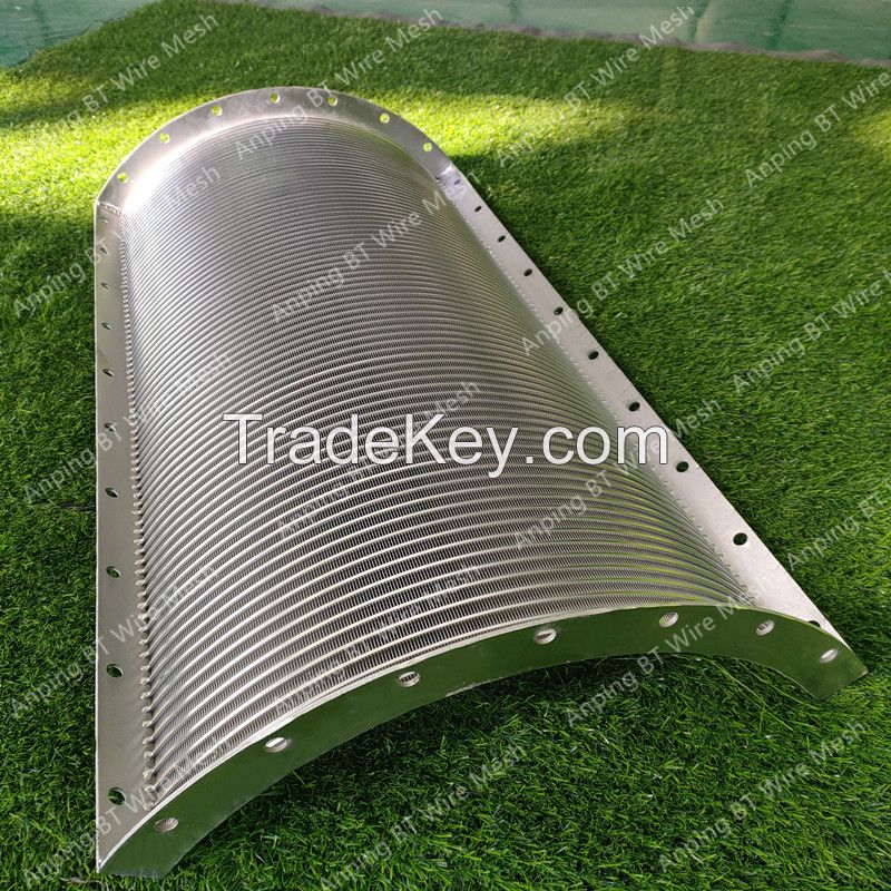 Factory supply pressure curved screen wedge wire screen