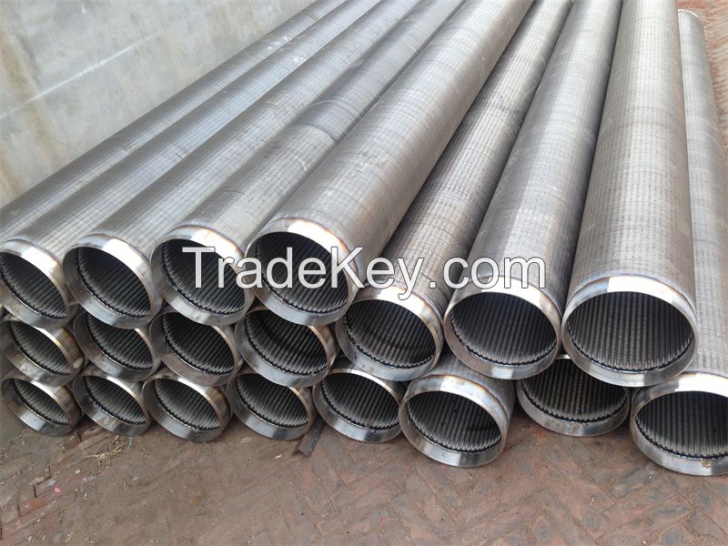 Stainless steel water well pipe johnson screen wedge wire screen