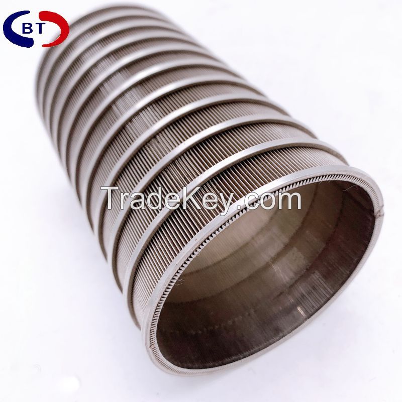 Steinless steel wedge wire cylinder for filter