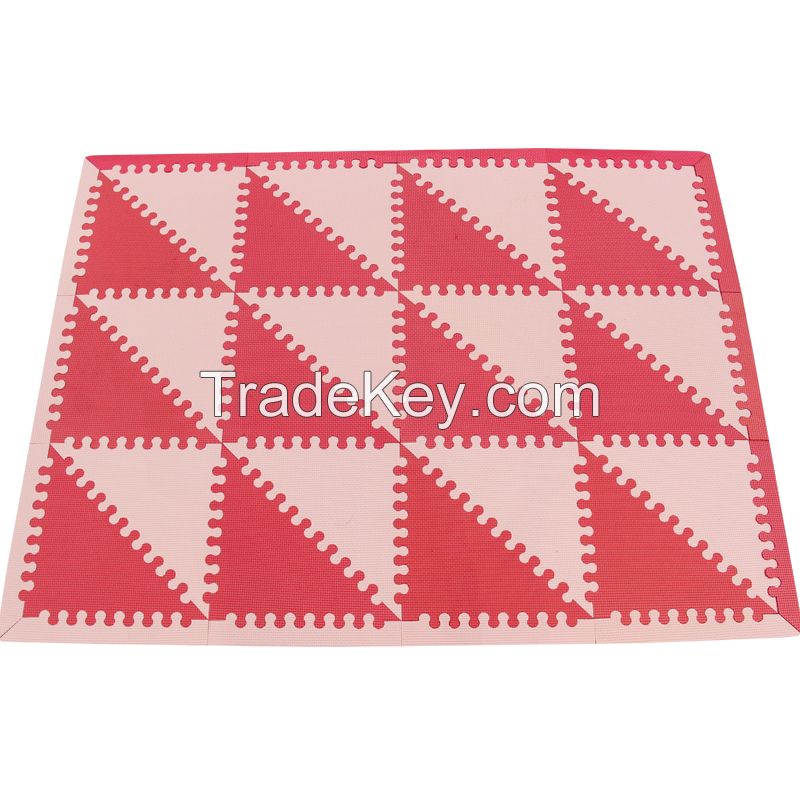 HJT tri-angle foam puzzle mat for Eco-friendly home jigsaw mat