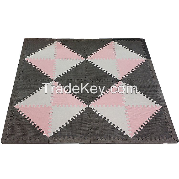 HJT tri-angle foam puzzle mat for Eco-friendly home jigsaw mat