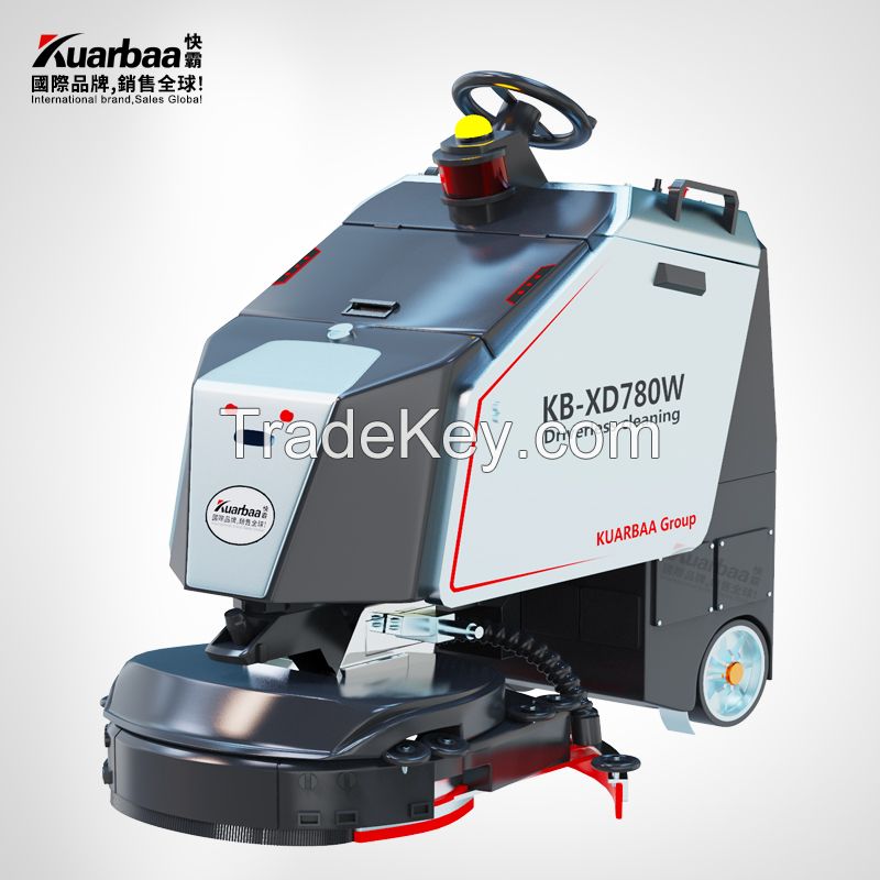 Unmanned floor scrubber cleaning machine commercial industrial floor cleaning robot hotel factory