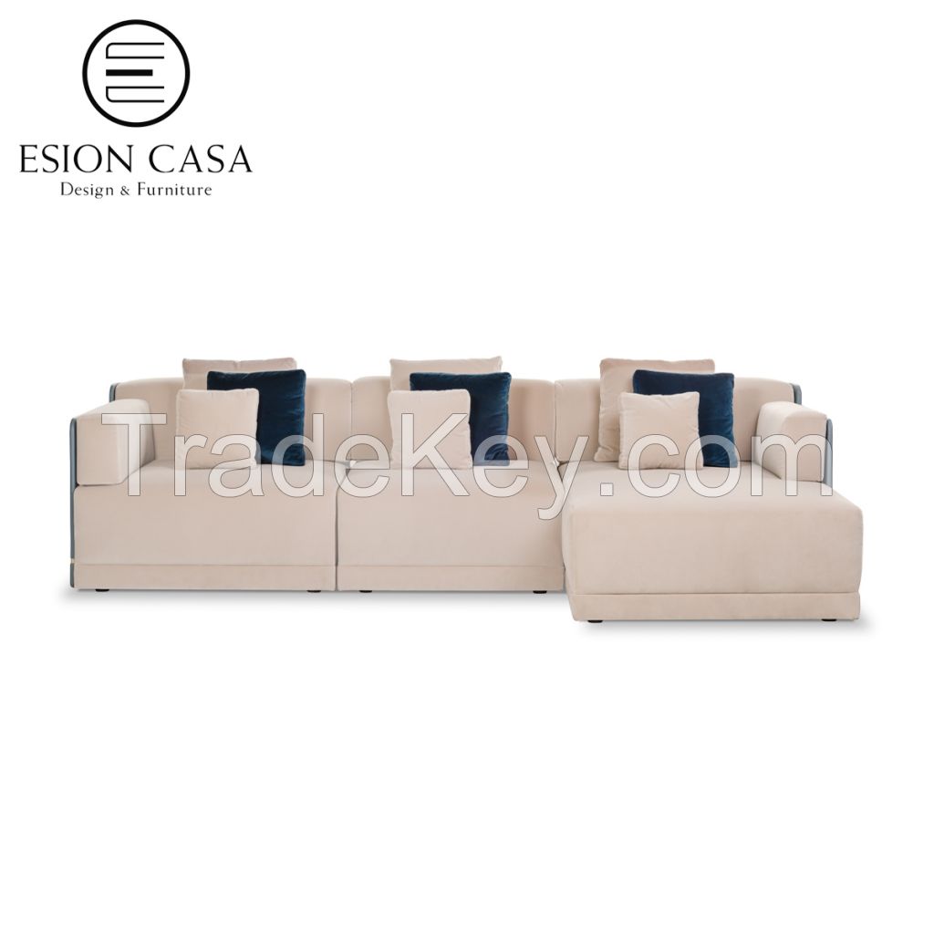 Esion Casa designer italian sofa living room furniture sofa set furniture leather sofa