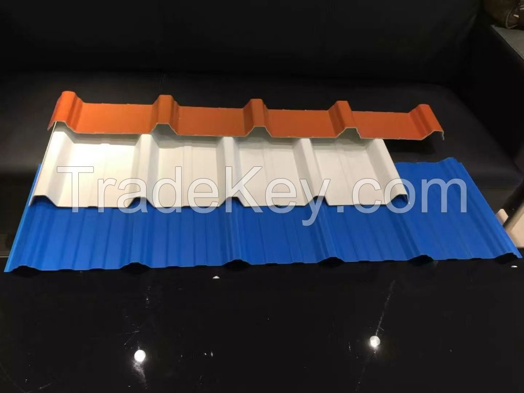 UPVC Heat Insulation corrugated roof tile roofing sheet 