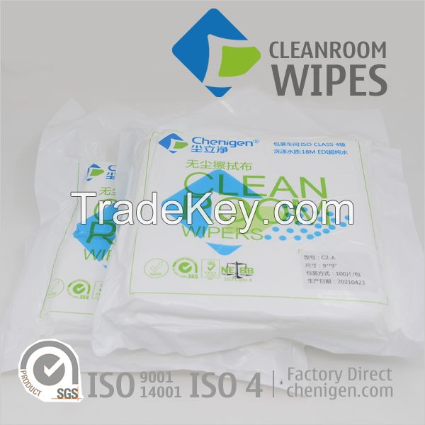 China Factory-Direct Class 10 ISO 4 Cleanroom Wipers Lint-Free Wipes