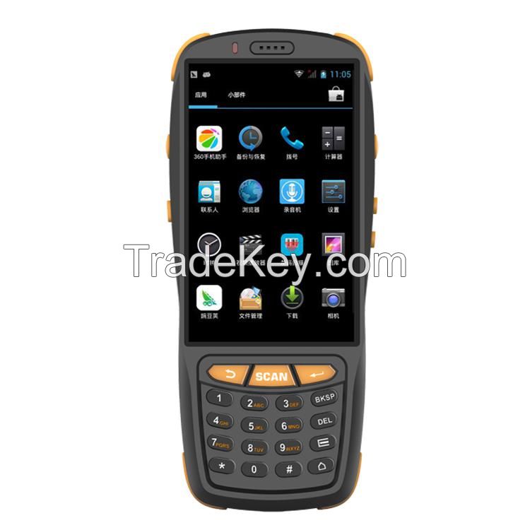ZKC PDA3503 android7.1 rugged pda with 4 inch touch screen NFC barcode collector for logistic management