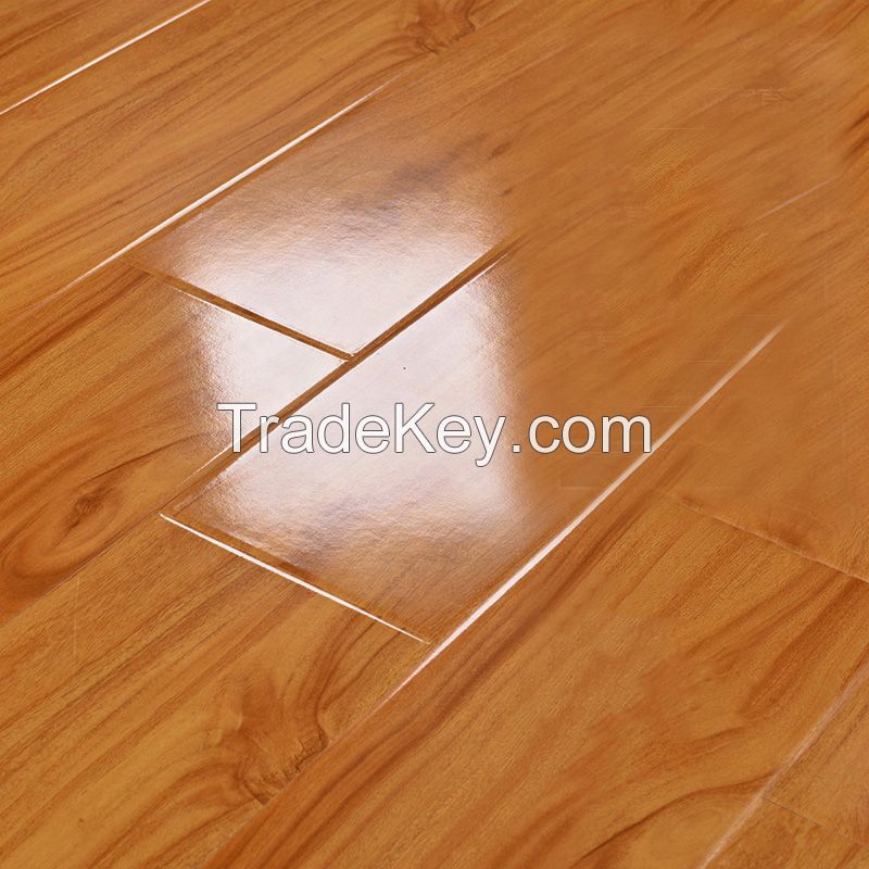 Hot selling high gloss environment friendly laminate flooring