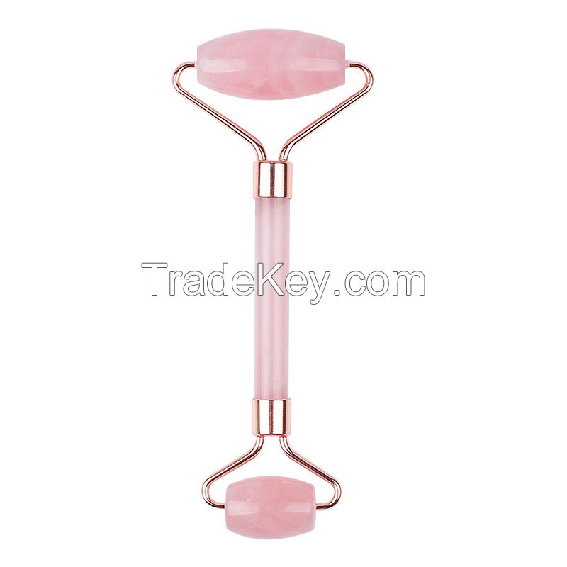 Rose Quartz Jade Roller set