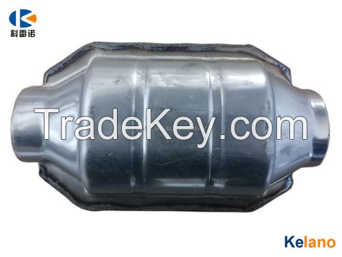 Universal Oval Catalytic Converter with Ceramic Honeycomb Filter