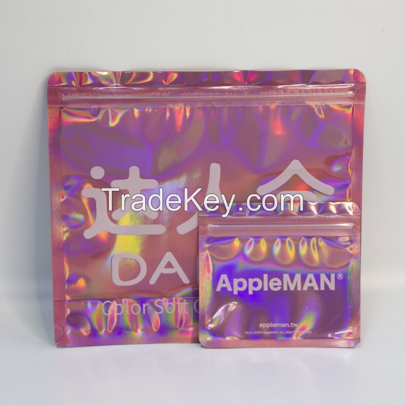 OEM Laser Holographic Packaging Bags for Underwear&amp;Brief&amp;Bra