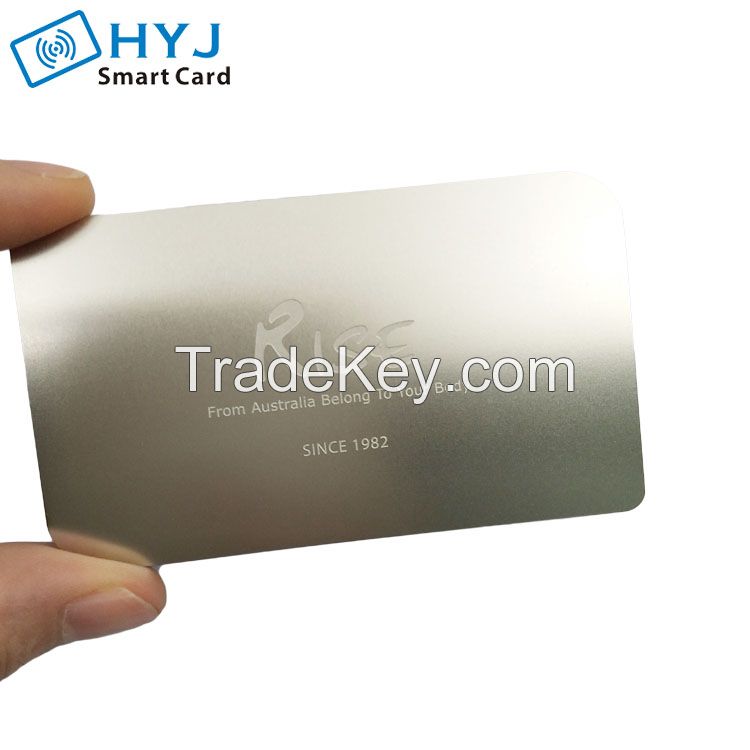 CMYK metal business card printing