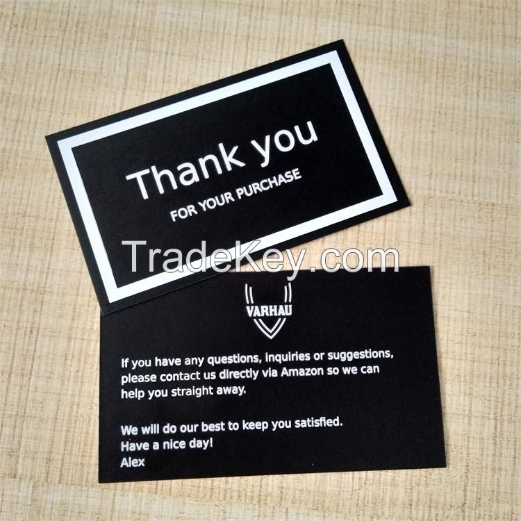Custom paper business card paper thank you card