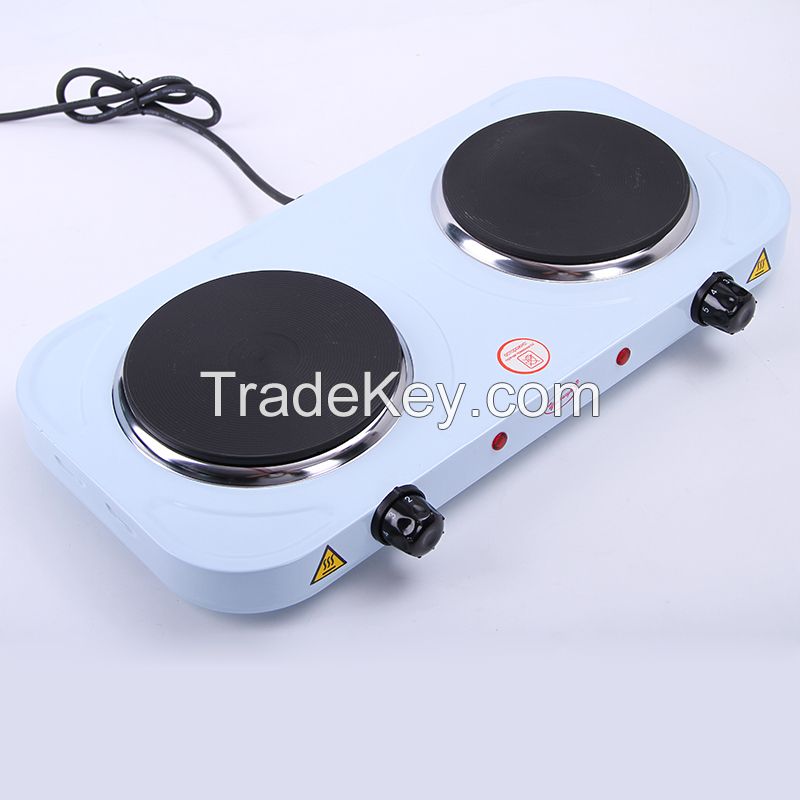 Electric Hob Double Ring Table Top Hot Plate Portable Cooker
