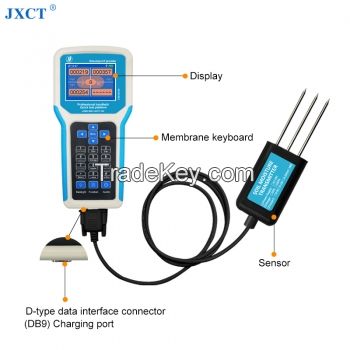 [JXCT] Soil Sensors Display Terminal Moisture Temperature EC PH NPK Soil Analyzer