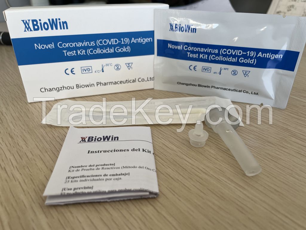 Approved Sars-cov-2 Antigen rapid test kit COVID-19 with Bfarm list PEI CE