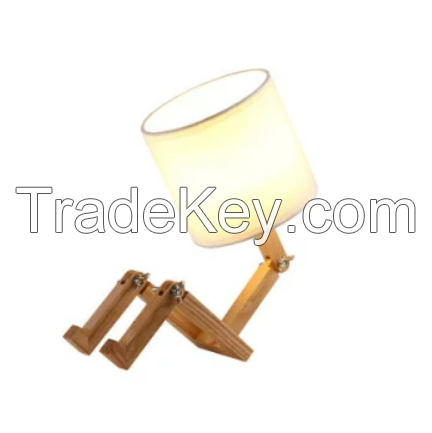 Cute Desk Lamp Creative Table Lamp with Wood Base Changeable Shape Desk Lamp for Bedrooms