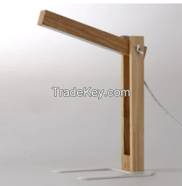 LED Desk Lamp Wood Table Lamp for Bedroom Lamps Nightstand Lamp with Wood