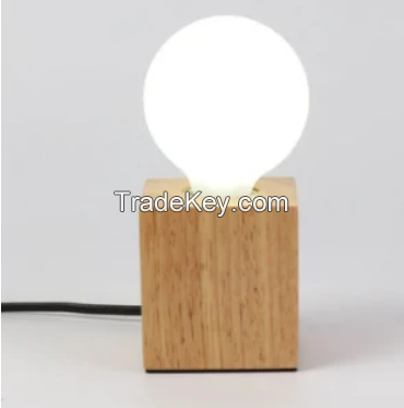 LED Table Lamp Wood Desk Lamp for Bedroom Lamps Nightstand Lamp